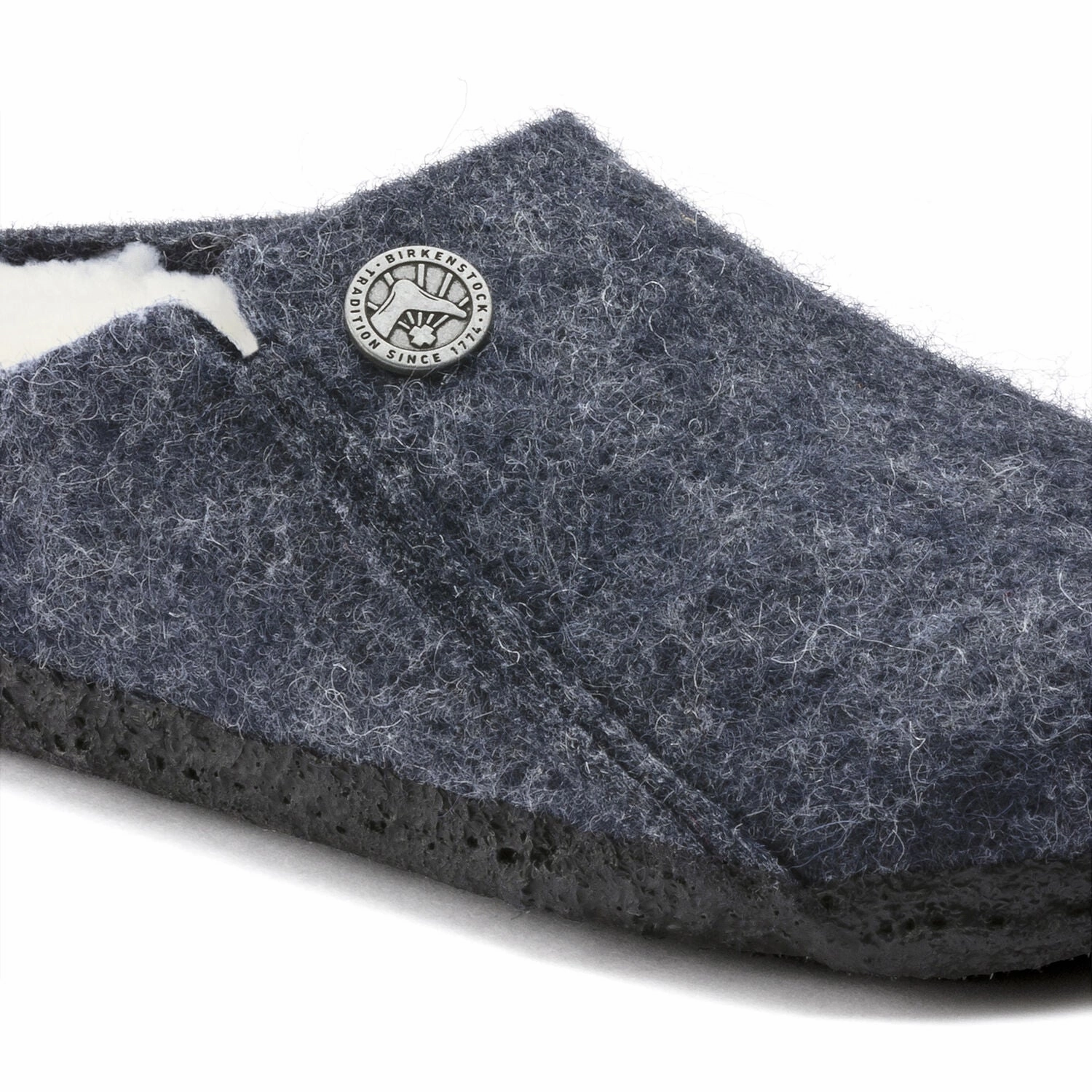 Zermatt Kids - Dark Blue Wool Felt Shearling||Zermatt pour enfants - Feutre de laine et fourrure bleu fonc
