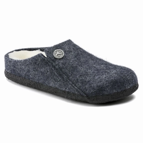Zermatt Kids - Dark Blue Wool Felt Shearling||Zermatt pour enfants - Feutre de laine et fourrure bleu fonc
