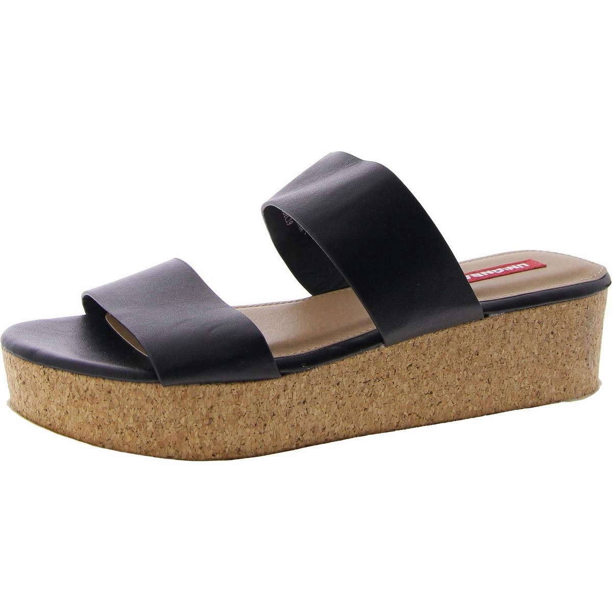 ZOZO Womens Faux Leather Slip On Slide Sandals