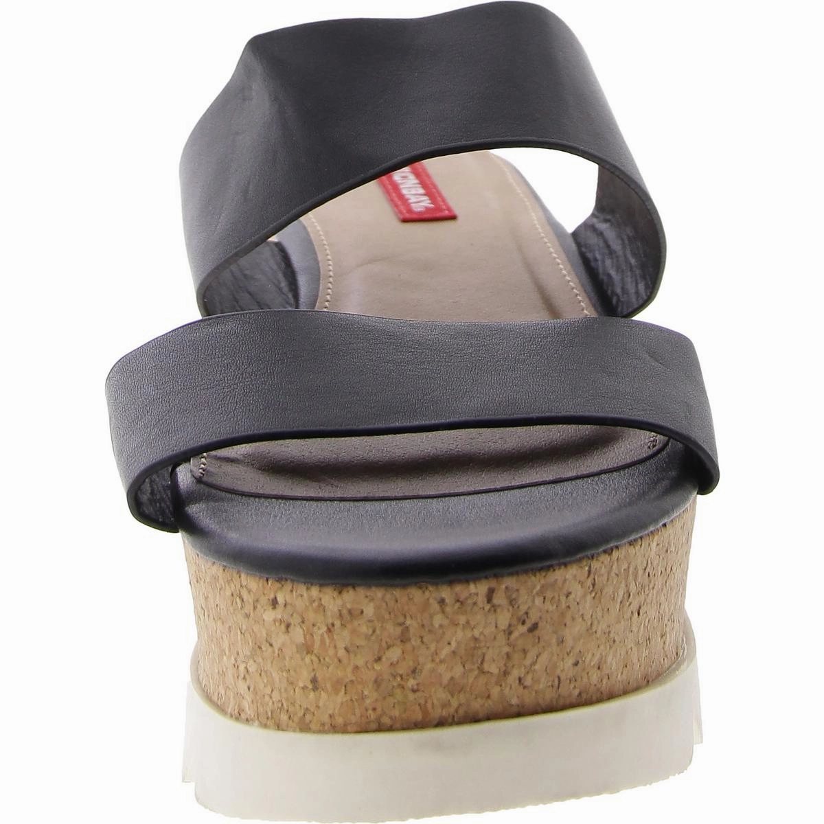 ZOZO Womens Faux Leather Slip On Slide Sandals